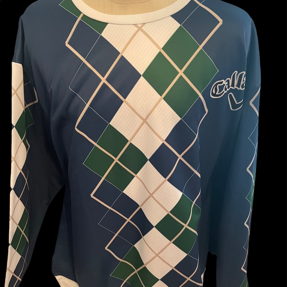 Callaway Golf Argyle design sweatshirt size 5XL